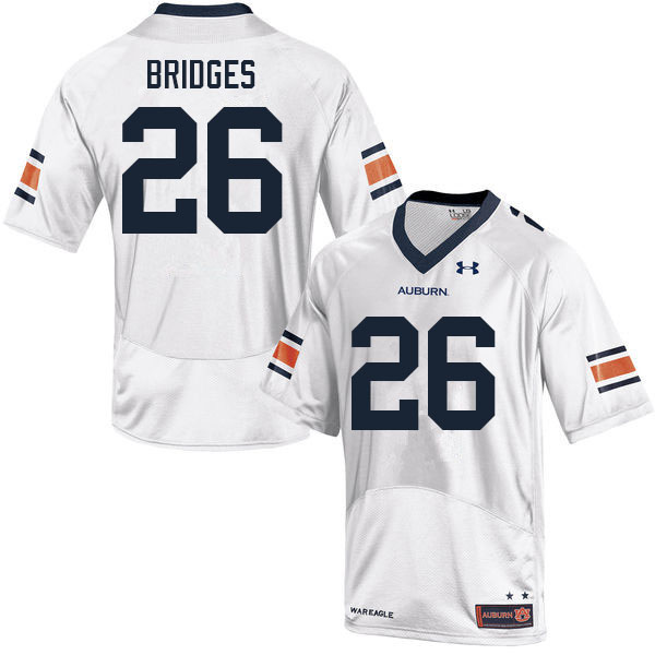 Men's Auburn Tigers #26 Cayden Bridges White 2021 College Stitched Football Jersey